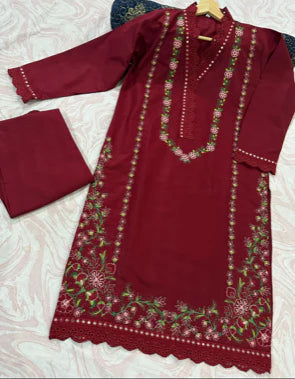 Kurta Red 2 pièces