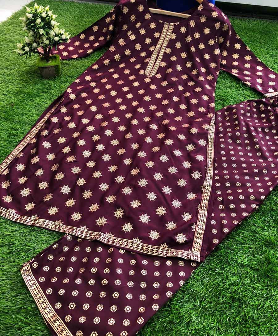 Kurta Palazzo Violet 2 pièces