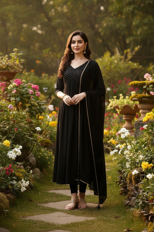 Robe Noire  2 pièces