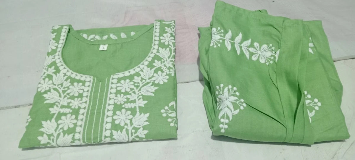 Kameez Palazzo Vert Eau