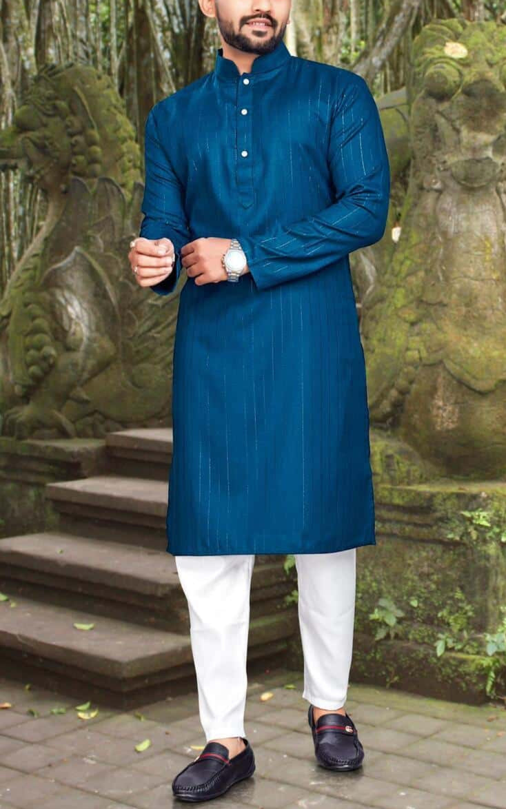 Kurta Bleu  2 pièces