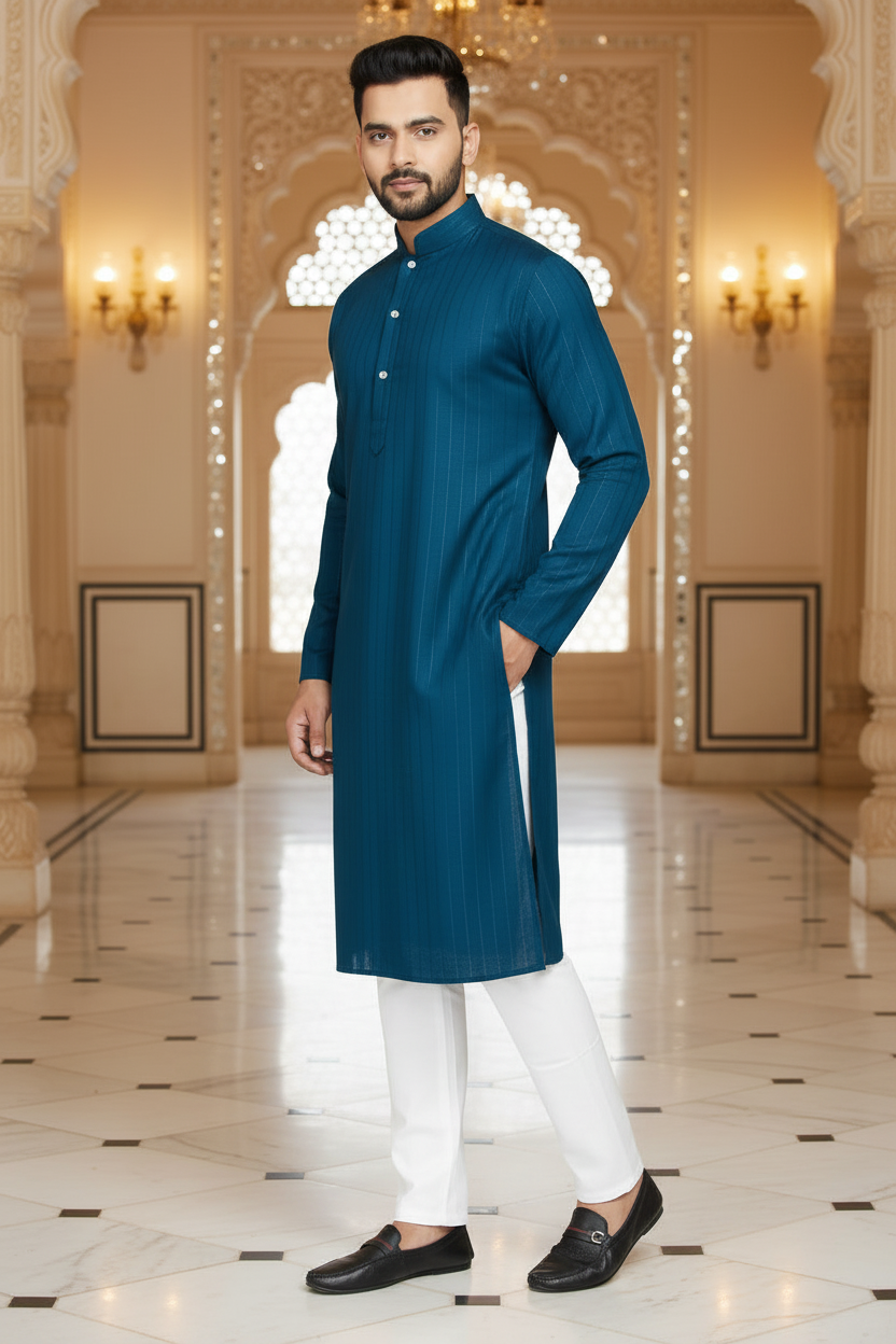 Kurta Bleu  2 pièces