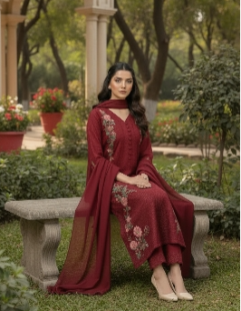 Shalwar Kameez Rouge 3 pieces