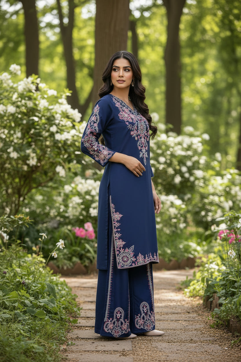 Shalwar Kameez Bleu